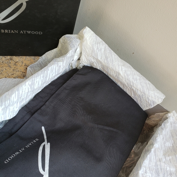 Brian Atwood Black Fragola Ankle Boots - Picture 9 of 12